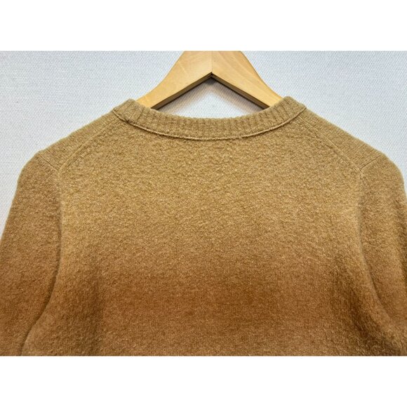 J.Crew Womens Crew Neck Pullover Sweater Medium Tan Knit Long Sleeve Casual - Picture 10 of 12